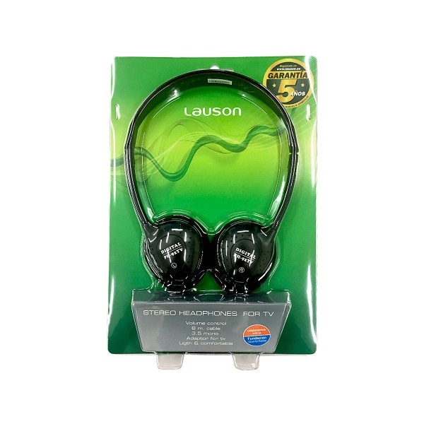 Lauson ph-92 tv negro auriculares estéreo tv