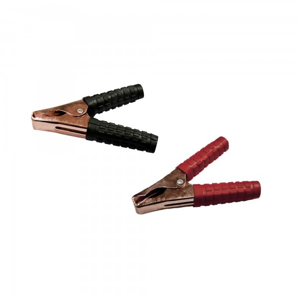 Pinza bateria 160mm.400 a.negra/roja 2u.