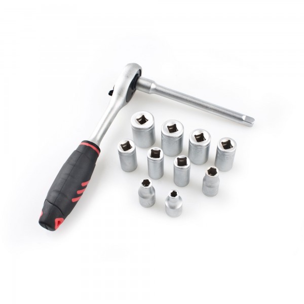 Llave carraca stein   1/4" juego 12 pc.