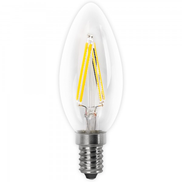 Bomb.led filam.vela clara e14 4w.cali (caja de 10 unidades)