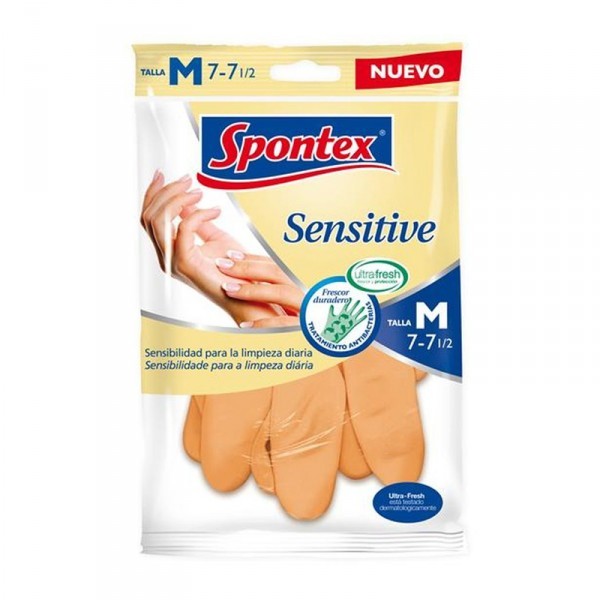 Spontex guantes sensitive talla M