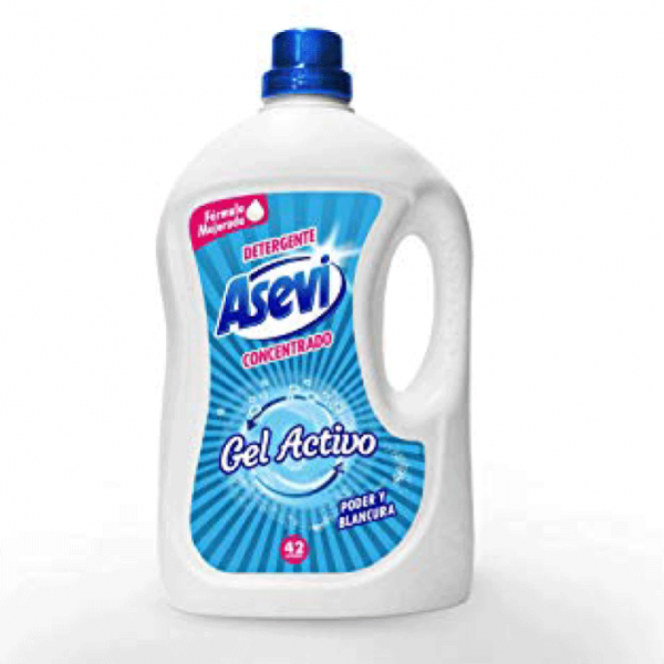 Asevi detergente  Gel activo, 42 lavados