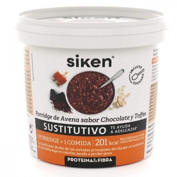 SIKEN SUSTITUTIVO PORRIDGE DE AVENA CHOCOLATE Y TOFFEE 52 G