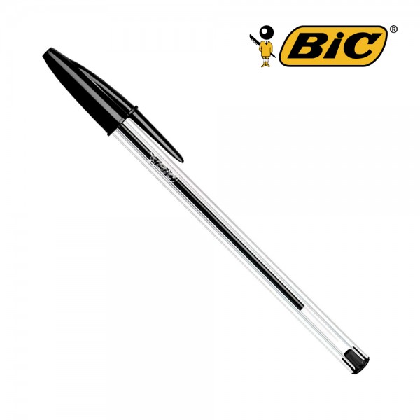 Bolígrafo bic cristal negro Pack 50 uni.