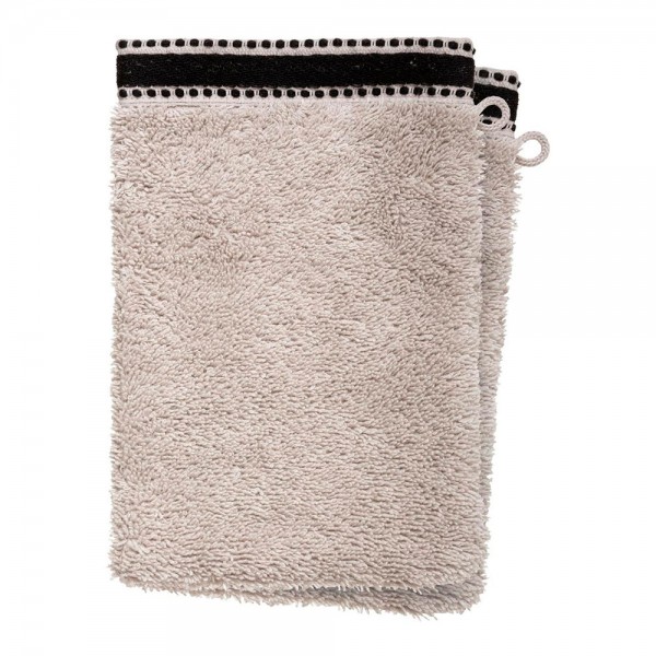 Pack 2ud guante-toalla baño premium color lino 15x21cm (pack 2 unidades)