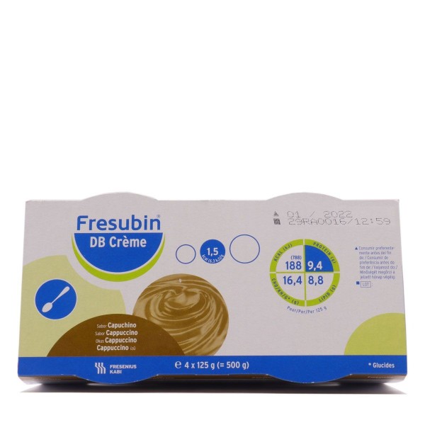 Fresubin Db Creme 4 Tarrinas 125 g Sabor Capuchi Fresubin Db Creme 4 Tarrinas 125 g Sabor Capuchi