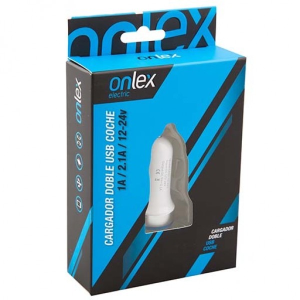 Onlex cargador coche doble usb 2.1a