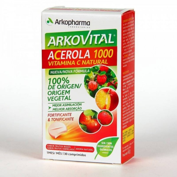 Arkovital Acerola 1000 Vitamina C 30 Comps