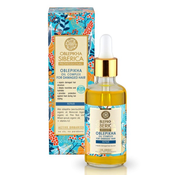 Natura siberica oblepikha aceite capilar cabello dañado 50ml