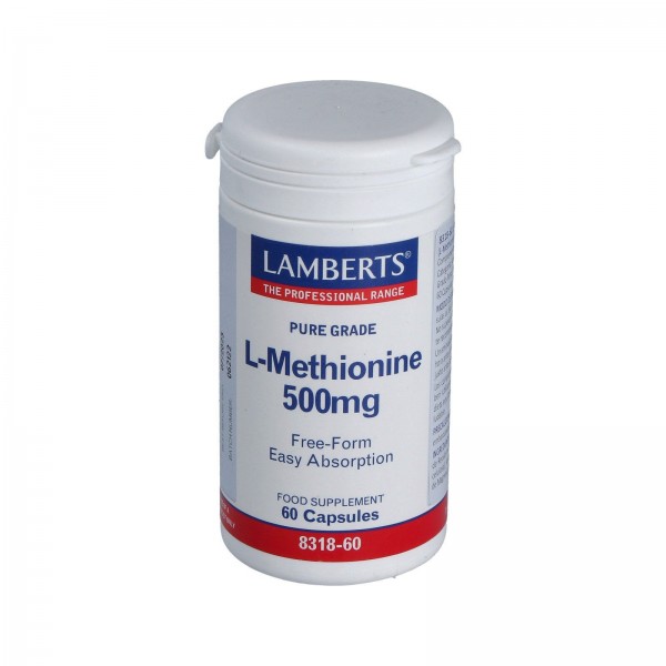 L-METIONINA 500MG 60 CAPS LAMBERTS