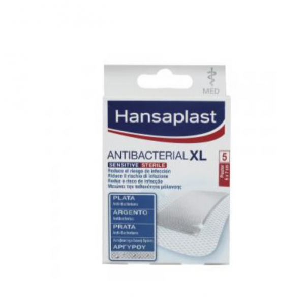 HANSAPLAST SENSITIVE XL ANTI-BACTERIANO 50X75MM