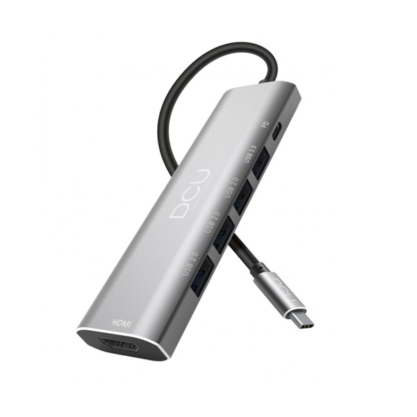 Dcu hub usb tipo c a hdmi 4k + usb 3.0 / pd 100w