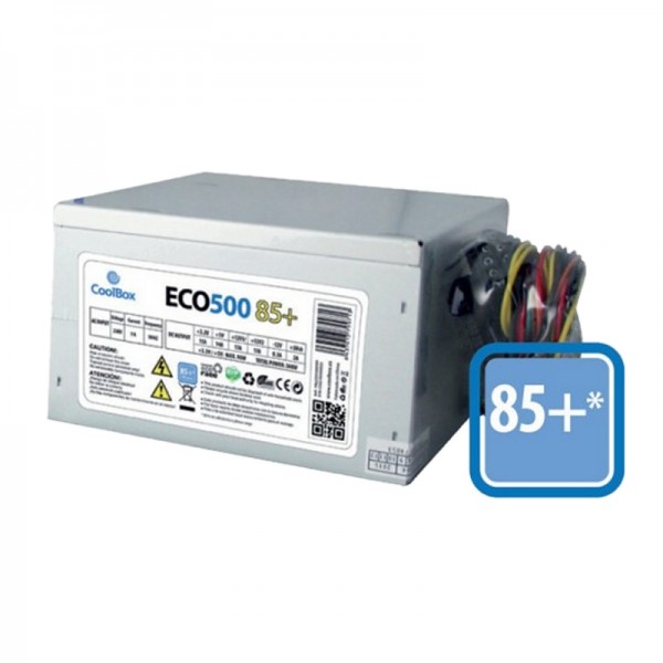 Coolbox fuente alim. atx  eco-500 85+ efi