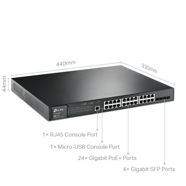 Tp-link sg3428mp switch 24xgb poe l2 4xsfp rack