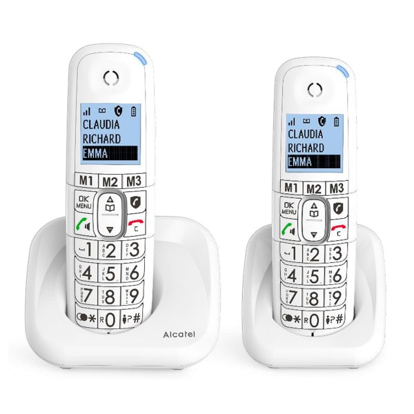 Alcatel xl785 duo teléfonos fijos inalámbricos blancos Alcatel xl785 duo teléfonos fijos inalámbricos blancos