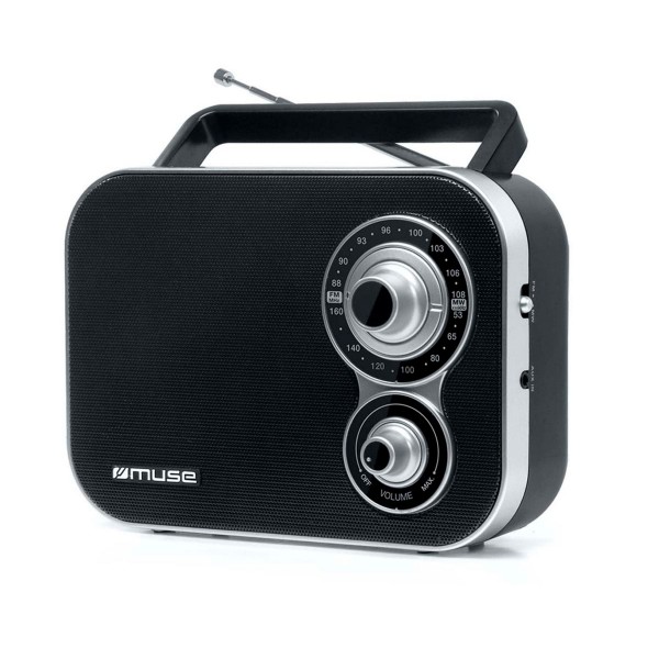 Muse m-051 r negro radio analógica fm/am con altavoz integrado