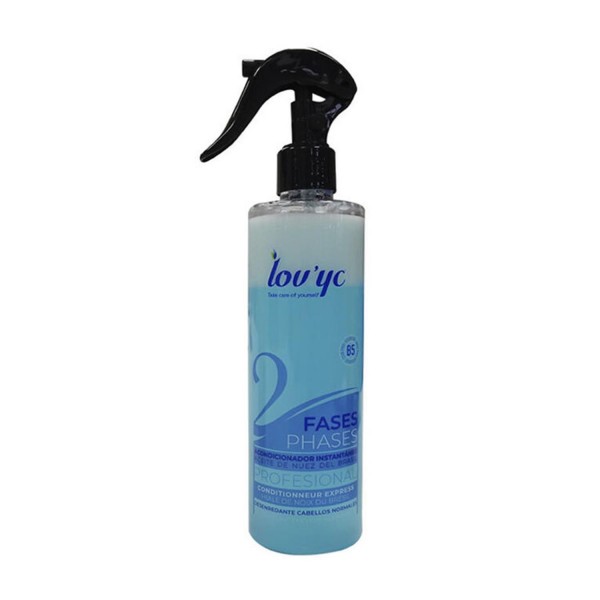 Lovyc bi-phase acondicionador instantaneo aceite de nuez del brasil cabellos normales 320ml