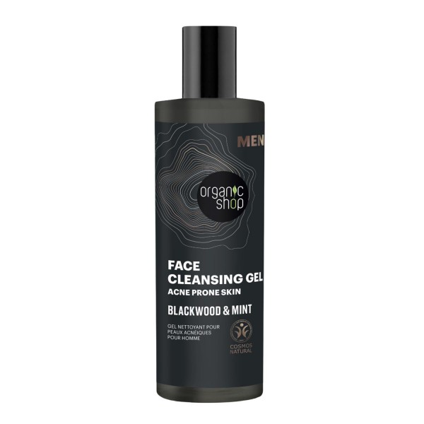 Organic shop men blackwood gel limpiador anti-acne 200ml
