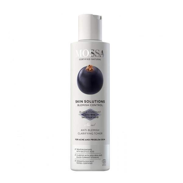 Mossa skin solutions tonico clarificante anti-manchas black currant 200un