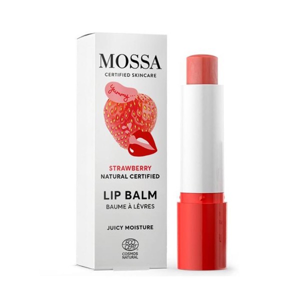 Mossa strawberry balsamo labial juicy moisture 1un