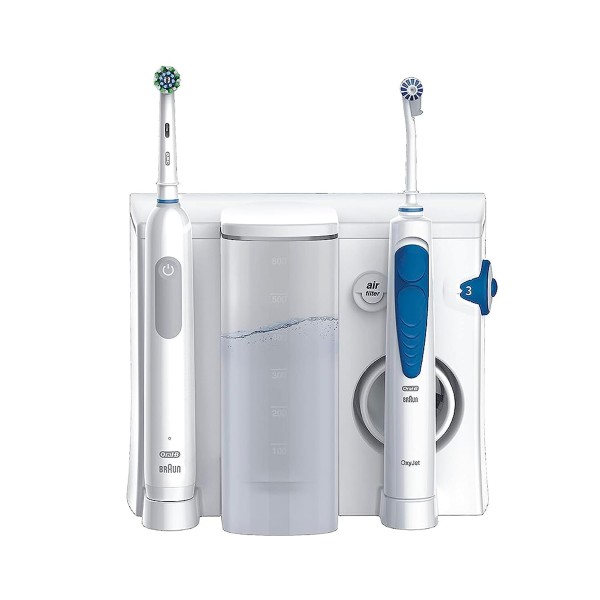 Oral-b series pro 1 white + oxyjet / cepillo de dientes eléctrico + irrigador dental de agua