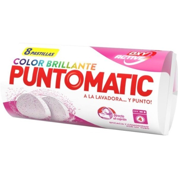 Puntomatic detergente Color brillante 8 pastillas