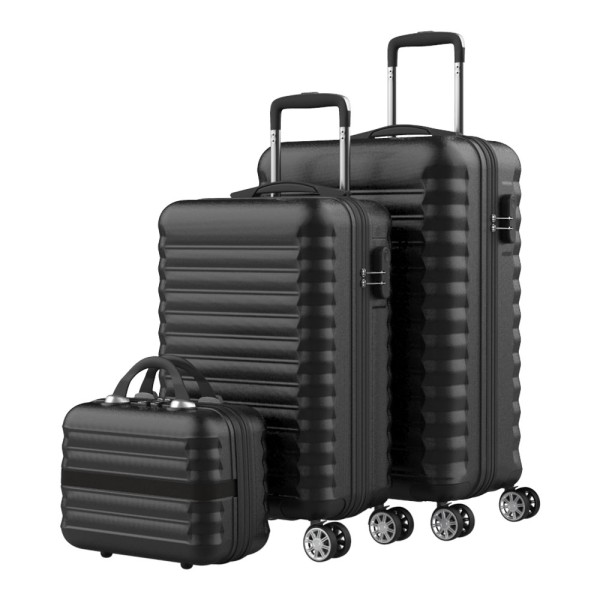 Set de maletas 3 piezas negro upfly (12, 20, 24") 1200497 numada