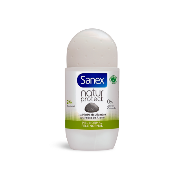 SANEX DESODORANTE ROLL-ON NATUR PROTECT PIEDRA DE ALUMBRE 50 ML