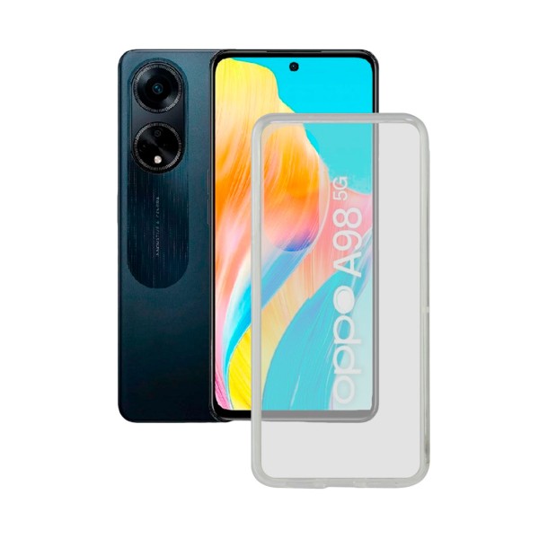 Ksix trasera de silicona transparente / oppo a98