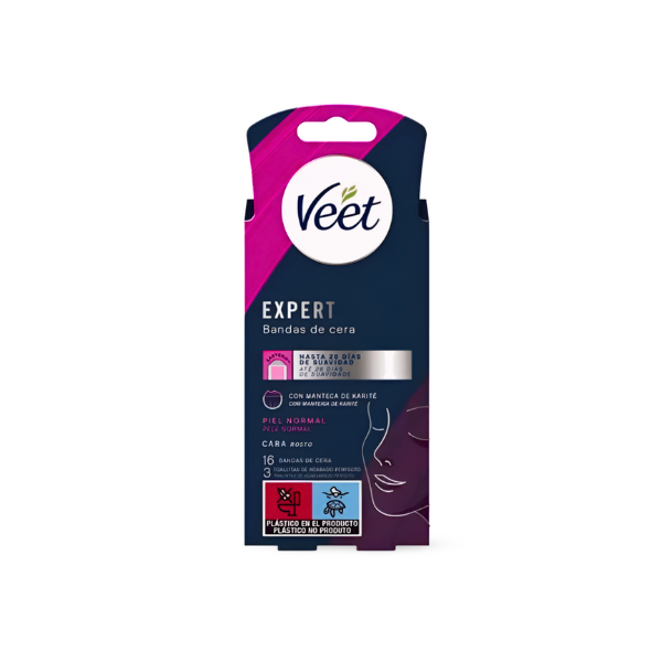 Veet bandas cera depilatoria expert piel normal