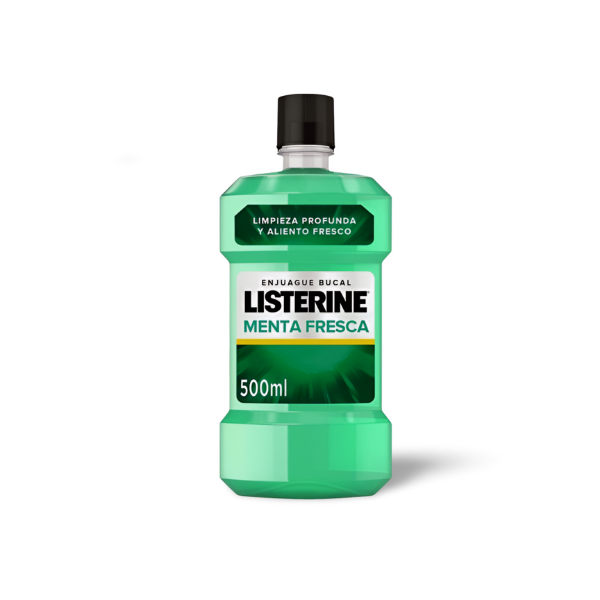 Listerine higiene bucal sabor menta fresca 500ml