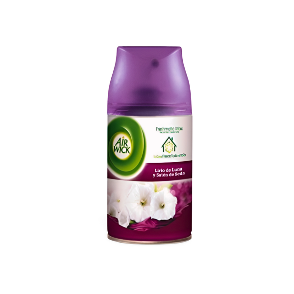 Air wick ambientador freshmatic recambio max-lirio de luna y saten de seda 250 ml