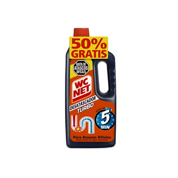 Wc net desatascador turbo 500ml + 500ml|Oferta|