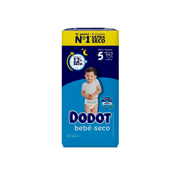 Dodot Bebé Seco pañales Talla 5 11-16kg 54 uds