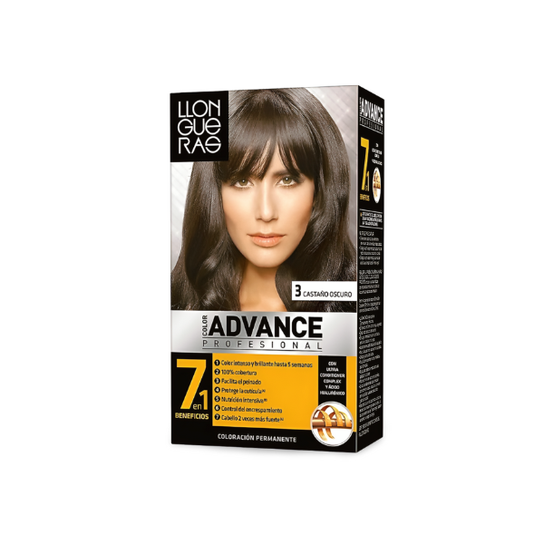 Llongueras advance tinte nº3 castaño oscuro