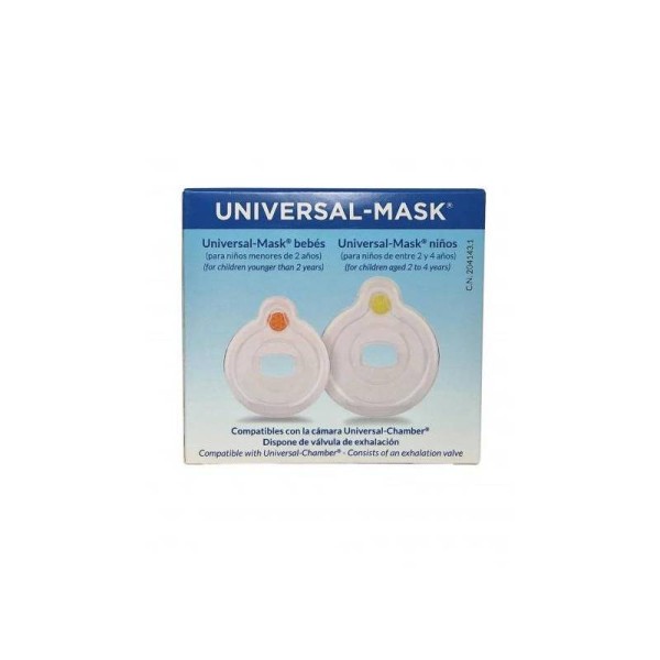 Mascarilla Universal Mask 2 Unidades Bebes Niños 0 A 4 Años Aldo Union