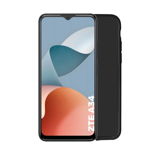 Jc funda trasera silicona transparente / zte a34