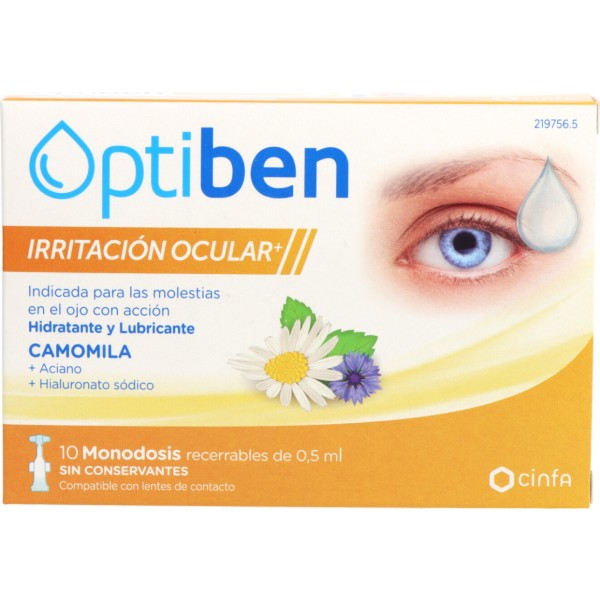Optiben Irritacion Ocular 10 Monodosis