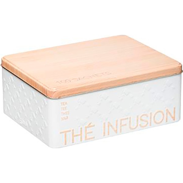 Caja metálica modelo scandi nature para infusiones para 100 uds